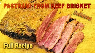 How to Make Homemade Pastrami from a Beef Brisket – Curing Smoking amp Cooking Guide [upl. by Mauretta887]