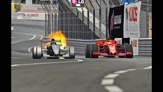 Ferrari F1 2018 vs Formula Jet Engine  Monaco [upl. by Hcirdeirf]