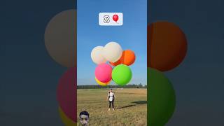 How Many Balloons Does It Take To Fly shorts balloon balloonist flyingfun ballooning crazyfly [upl. by Htomit268]