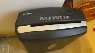 Omnitech 9 Sheet Crosscut Shredder Review Omnitech 9 Sheet Shredder Is So Great [upl. by Lissa]