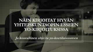 Näin kirjoitat hyvän yhteiskuntaopin yovastauksen ja muita vinkkejä yokokeeseen [upl. by Hausmann]