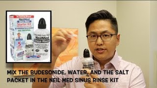 Budesonide Nasal  Sinus Rinse Tutorial  how to make it and use it and why [upl. by Ilat860]