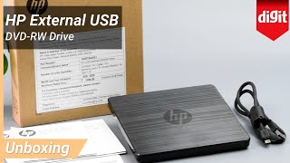 HP External USB DVD RW Drive Unboxing [upl. by Amlev]