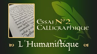 Calligraphie latine  Humanistique  essai2 Séquence de sainte Eulalie [upl. by Ardnaik531]