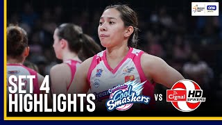 CREAMLINE VS CIGNAL  SET 4 SEMIS GAME HIGHLIGHT  2024 PVL REINFORCED CONFERENCE  AUGUST 31 2024 [upl. by Schwing]