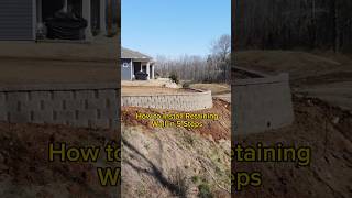 How to install retaining wall in 5 steps landscaping retainingwall [upl. by Calendre]