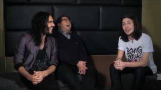 Russell Brand and Jonah Hill Interview [upl. by Ahseikal]