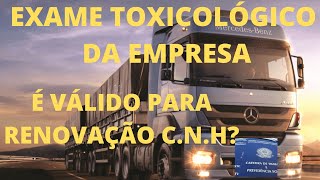 EXAME TOXICOLÓGICO FEITO PARA A EMPRESACLT DEVE SER ACEITO PRA CNH VEJA O QUE VOCÊ DEVE FAZER [upl. by Yblok]