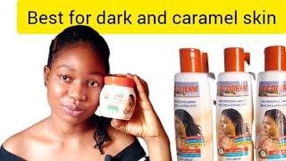 Best Body Cream For Dark and Caramel skin Cocoderm Body Cream Review [upl. by Assi982]