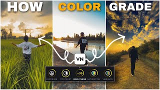 CINEMATIC COLOR GRADING  VN MOBILE EDITITNG 👑 [upl. by Neraa368]