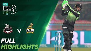 Full Highlights  Lahore Qalandars vs Peshawar Zalmi  Match 30  HBL PSL 7  ML2T [upl. by Adnar]