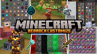 ACTUALIZACION BEDROCK CUSTOMIZE para MINECRAFT 121  LA MEJOR TEXTURA PARA MCPE 😱 [upl. by Katha384]