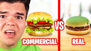 Reacting To COMMERCIALS vs REAL LIFE FOOD Insane [upl. by Gotthard228]