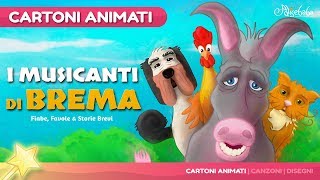 I musicanti di Brema storie per bambini  Cartoni Animati  Fiabe e Favole per Bambini [upl. by Ennazzus317]