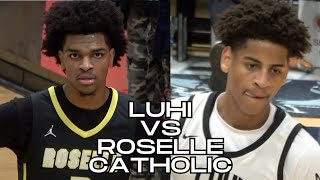 LUHI vs ROSELLE CATHOLIC‼️ Kiyan Anthony Ethan Mgbako VJ Edgecombe  Jordan Holiday Classic [upl. by Parthenia]