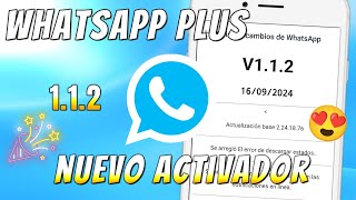 ✅ WHATSAPP PLUS Ultima versión  NUEVO ACTIVADOR y Nueva Versión🤩 [upl. by Mulac]