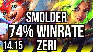 SMOLDER amp Lulu vs ZERI amp LeBlanc ADC  74 winrate Godlike  VN Master  1415 [upl. by Liahus]