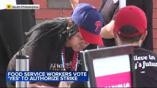 Majority of Aramark workers vote to authorize strike against operations at Citizens Bank Park [upl. by Markowitz]