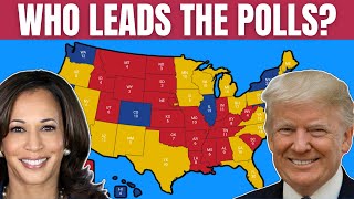 Kamala Harris vs Donald Trump Map Based on Recent Polls  October 1 [upl. by Eldreda]