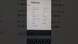 CIPLA मेडिकल सेक्टर का UNDERVALUED STOCK cipla StockMarket stocks We are not SEBI registered [upl. by Ellerol]