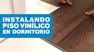 Cómo instalar piso vinílico en dormitorio [upl. by Erreipnaej]