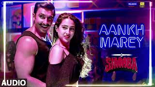 SIMMBA Aankh Marey Lirycal  Ranbir Singh Sara Ali Khan  New Version simmbasongs bollywoodsongs [upl. by Adlesirc966]