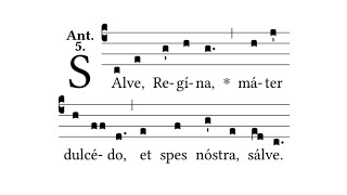 Salve Regina Simple Tone  Gregorian Chant [upl. by Goldarina]