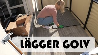 LÄGGER NYTT GOLV  vlogg [upl. by Lacsap]