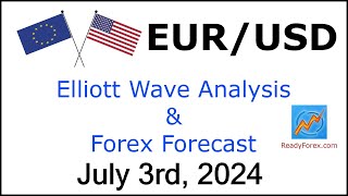 EUR USD Elliott Wave Analysis  Forex Forecast  July 3 2024  EURUSD Analysis Today [upl. by Ahmed298]