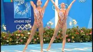 natacion sincronizada España Gemma Mengual y Andrea Fuentes [upl. by Ahsiyk]