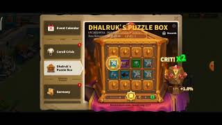 Dhalruks Puzzle Box event  Rise of kingdoms kingdom 1412 [upl. by Llewen]