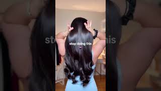 this hair color tho 🔥 hairtok ponytail ponytailtutorial hairhack hairstyle summerhair [upl. by Francene258]