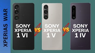 Sony Xperia 1 VI vs Sony Xperia 1 IV vs Sony Xperia 1 V Review amp SPECS [upl. by Lipman]