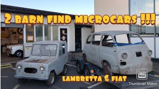 Microcar World  Two Fresh Microcars Fiat Multipla and a Lambretta Car COME TO FRANCE WITH US [upl. by Bouley]