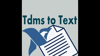 Tdms to Text [upl. by Aneetsirk]