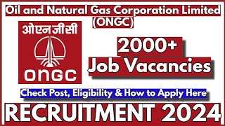 ONGC Apprentice Recruitment 2024 [upl. by Nassah]