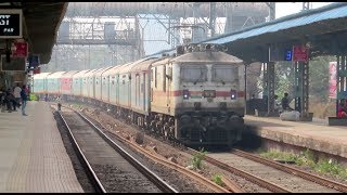 Elegant Humsafar  SRC WAP7 with Pune Santragachi Humsafar Express Knocks Khadavli  Indian Railways [upl. by Lyon]