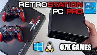 Retrostation PC PRO  Best Retro Game Console 2022  67K Games  2 Wireless Controllers  Windows 11 [upl. by Ilka]