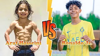 Cristiano Ronaldo Jr MINI CR7 VS Arat Hosseini MINI MESSI Transformation ★ From Baby To 2024 [upl. by Eiramacissej]