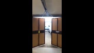 Inside View of a Garador Timber Hinged Doors with An Automated Hormann Uk Promatic Operator [upl. by Schilling]