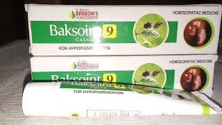 Baksoint 9 cream  for Hypopigmentation homoeopathic cream homoeopathic medicine [upl. by Innis]