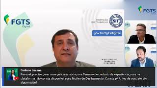 Como gerar guia rescisória para o término do contrato de experiência no FGTS Digital [upl. by Dasi]