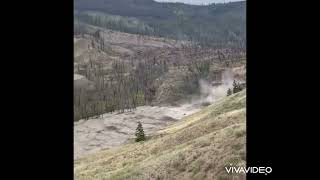 Chilcotin River Fully Breached  Ground View [upl. by Houser319]