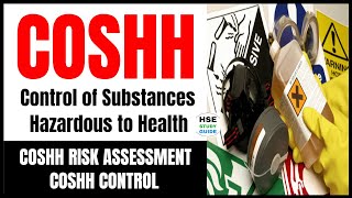 COSHH  Control of Substances Hazardous to Health hsestudyguide [upl. by Bain]