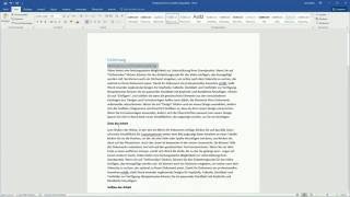 Inhaltsverzeichnis erstellen mit Microsoft Word 2016 [upl. by Ahrens]