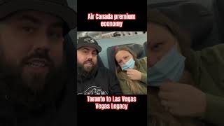 Toronto to Las Vegas Air Canada premium economy shorts travel lasvegas aircanada [upl. by Ariaek524]