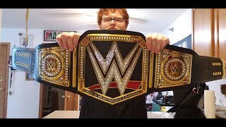 WWE CHAMPIONSHIP COMMEMORATIVE REPLICA BELT UNBOXING [upl. by Ahslek544]