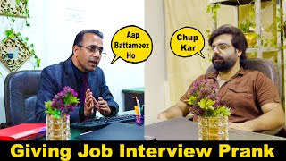 Giving Job Interview Prank  Pranks In Pakistan  Humanitarians [upl. by Norym]