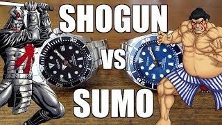 Seiko Automatic Diver Duel quotShogunquot SBDC029 vs quotSumoquot SBDC033  Perth WAtch 166 [upl. by Bettine]