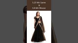 Black Net Ready to Wear Sareeonline sareeswedding sareesilk sareescotton silk sareeshorts [upl. by Aysa]